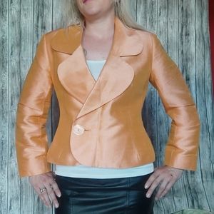 Vintage Silk Blunauta Italian Peach Blazer
